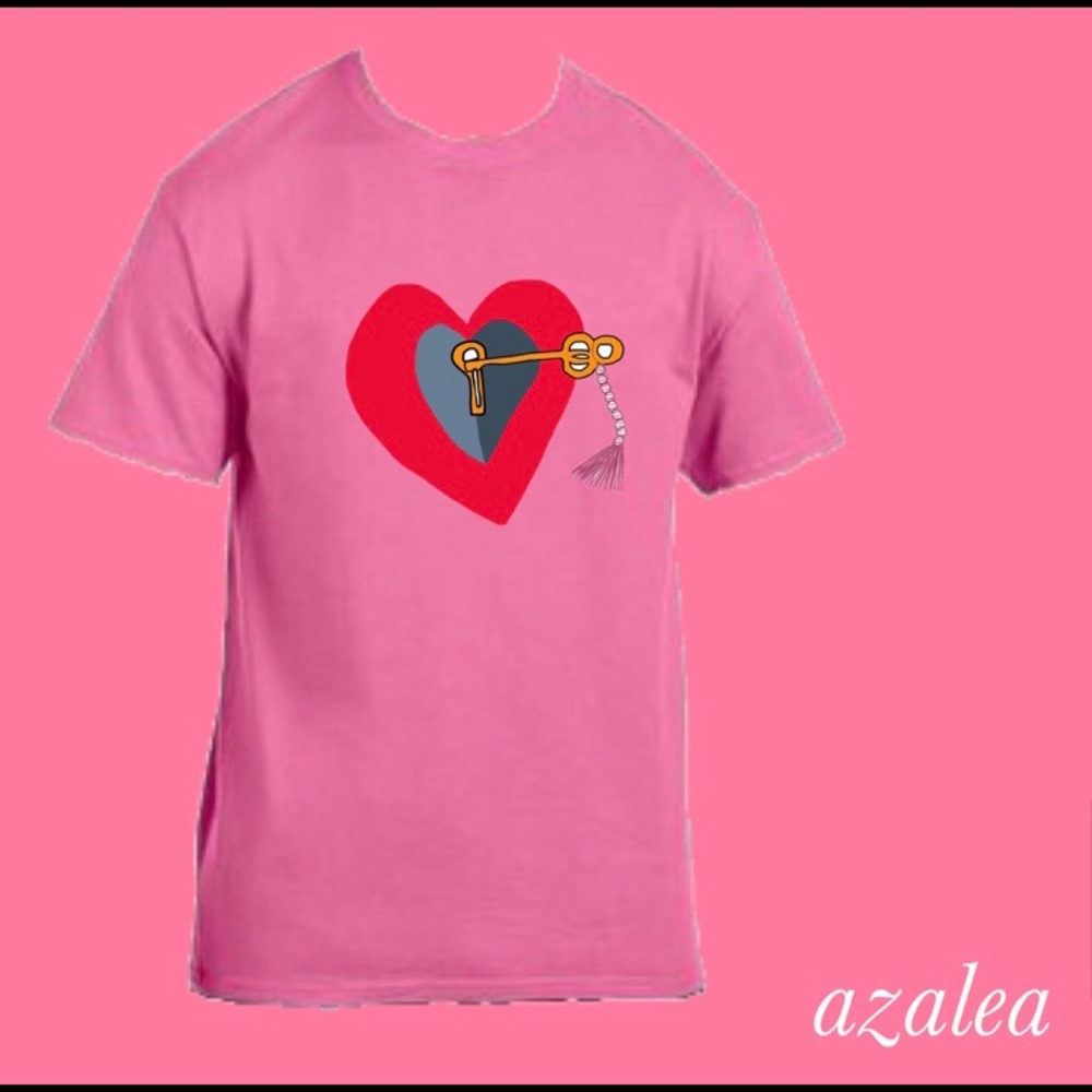 Fashion Custom Handmade Heart Keyed In T-shirts - Picture 8 of 11